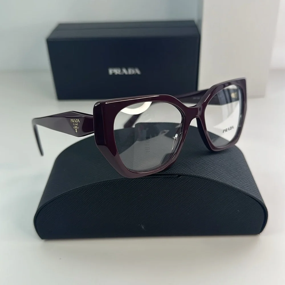 💯- New Authentic Prada PR 18WV VIY1O1 52 - Garnet Eyeglasses